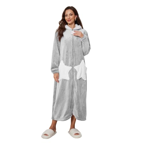 RONGTAI ���f�B�[�X ���[�u �t�[�h�t�� �W�b�p�[ �t�����l�� �X�^�[ �o�X���[�u ���f�B�[�X �t���V�V �t���[�X �g���� �Q�Ԓ� �����O�p�W���} �i�C�g�K�E�� S-XXL, �O���[, XX-Large