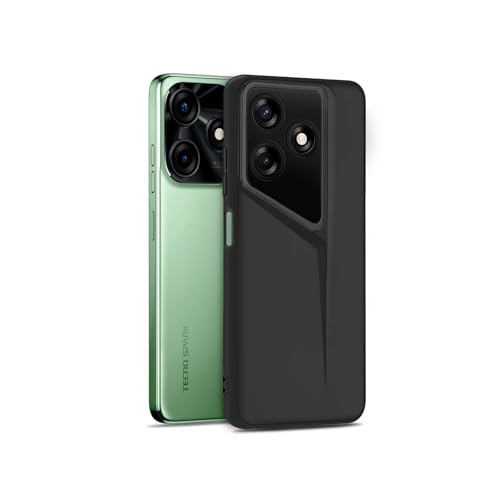 Image of Amazon Brand - Solimo Ultra-Thin Blade Runner Series Matte Finished Camera Protection Soft Back Cover for Tecno Spark 10 | Tecno Spark 10C - Black