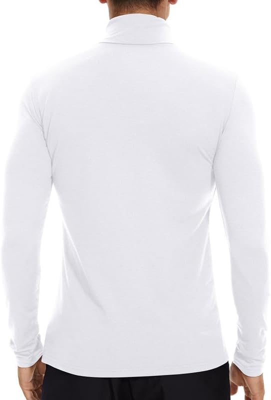 Miniatura 2 de SIMIYA Camisas de manga larga con cuello alto para hombre cuello alto térmico para hombre básica ligera ropa interior térmica