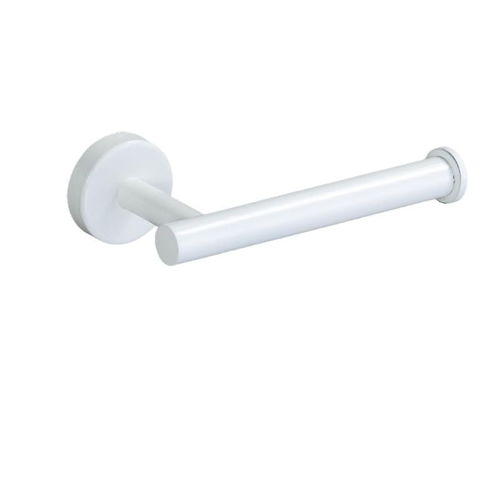 Organisateur de salle de bain or blanc en acier inoxydable chic