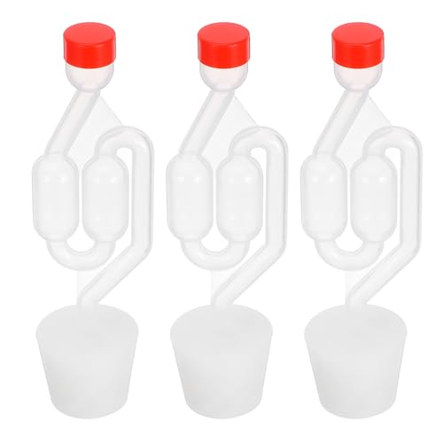 CIYODO Brewing Set 3pcs S-shape Bubble Valves for Wine Beer Home Brew Accessory