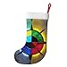 XZDCAL Shine in All Directions Festive Plush Hanging Stocking for Holiday Celebrations, Promotions, Events Decor