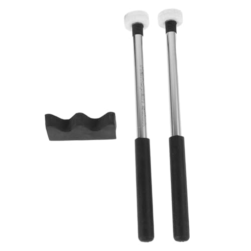 2 Baquetas ligeras con cabeza de fieltro para percusión miniatura 1