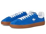 Lacoste Men's Baseshot Sneaker, BLU/Gum, 10