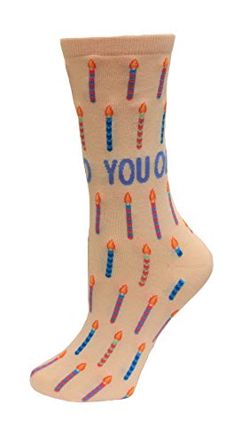 HotSox You Old Socks, Blush, 1 Pair, Women Shoe 4-10