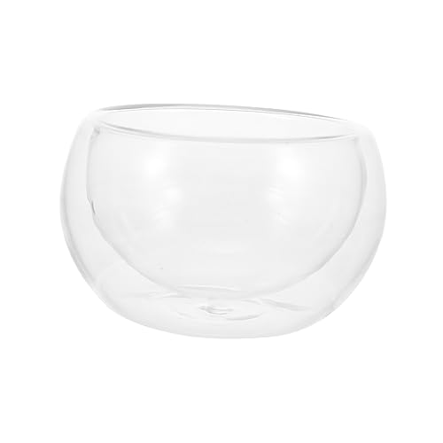 RORPOIR Candle Cup Clear Glass Tea Cups Glass Tea Mug Wood Decor Glass Menorah Dining Room Table Decor Glass Candle Wooden Candle Holder Terrariums Scented Candles Aromatherapy Crystal