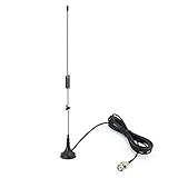VHF UHF Ham Radio Police Scanner Antenna BNC Male Antenna Amateur Radio Mobile Radio Scanner Antenna Magnetic Base Compatible with Uniden Bearcat Whistler Radio Shack Police Scanner Ham Radio
