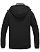 Wantdo Women's Waterproof Snow Jacket Fleece Windproof Ski Coat Black M