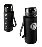 schwarze Handgelenksschlaufe BVB-Tritan Sport Drinkfles 650ml One Size