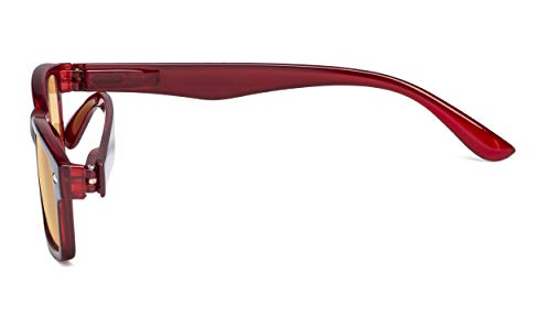 Image of CessBlu Amber Tinted Digital Blue Light Blocking Glasses for Men Women Reading Computer