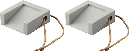 山崎実業(Yamazaki) ドアストッパーキューブ グレー 7110 (× 2)の商品画像（Amazon）