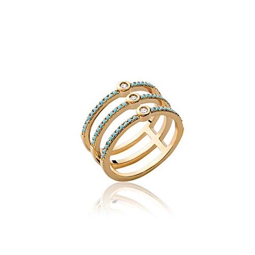 Bague Kiona 3 Branches en plaqué Or, le bijou idéal du style working girl au dîner