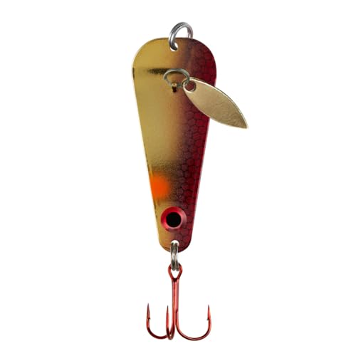 Northland Tackle Ice Fishing Thumper Spoon, Stamped Brass Flutter Spoon Ice Fishing Lure for...