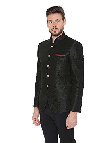 WINTAGE Men's Imported Rayon Party/Festive Indian Jodhpuri Grandad Bandhgala Blazer : 3 Colors2