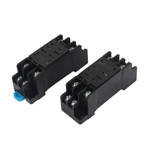Zócalo para relé DTF08A de 8 pines compatible con riel DIN 35mm para fijación en panel