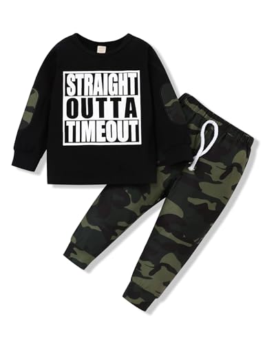 Image of TUEMOS Toddler Boy Clothes Sweatsuits Fall Winters Boy Outfits