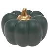 Boston international pumpkin decor autumn fall decorations 4 tall teal matte  urban country home decor