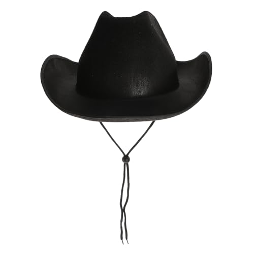 Chapeau de Cowboy FRCOLOR avec Cordon de Serrage pour Fête Western