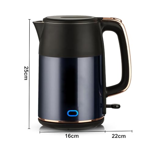 Tetera eléctrica térmica inteligente 2.0L acero inoxidable miniatura 2