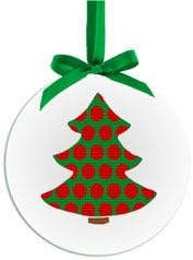 Art Needlepoint Polka Dot Holiday Tree Ornament Kit Needlepoint Kit