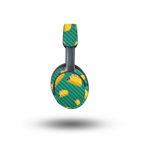 Image of MightySkins Carbon Fiber Skin Compatible with Bose QuietComfort Ultra - Tacos | Protective, Durable Textured Carbon Fiber Finish | Easy to Apply, Remove, and Change Styles