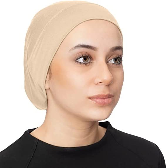 PAROPKAR ⭐ Under Scarf Hijab Cap Turban Head Wraps Scarf Solid Colour Unisex Stretch Dreadlocks Tube Neck Gaiter Bandana