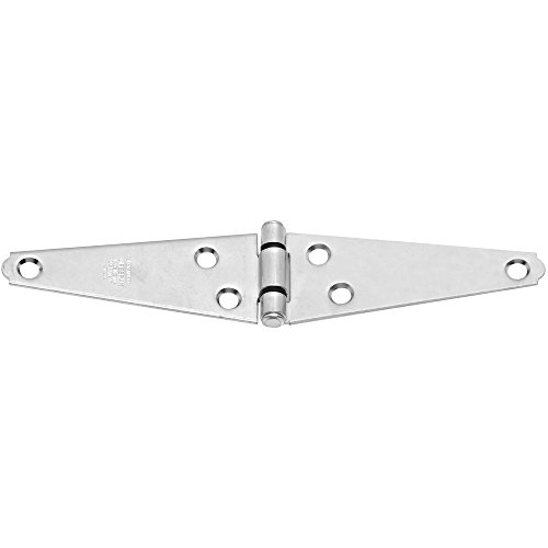 National Hardware N127-969 282 Heavy Strap Hinges in Zinc, 4