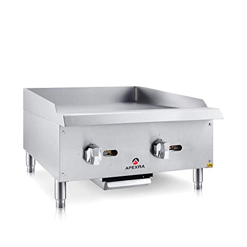 Apexra APMG-24LP 24 in. Manual Griddle44; 60000K BTU LP