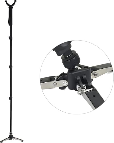 Pied rétractable pour la chasse et monopode de tir en aluminium léger - 4