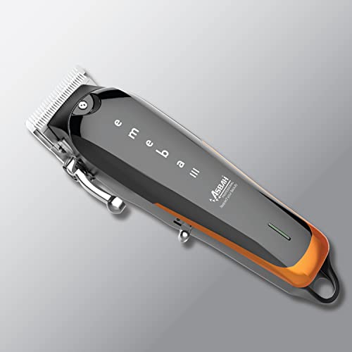 Image of Asbah Professional Emeba III Trimmer | Cordless Trimmer | Clipper With Guide Comb| One Year Warranty, Lifetime Repair & Services, Multicolor