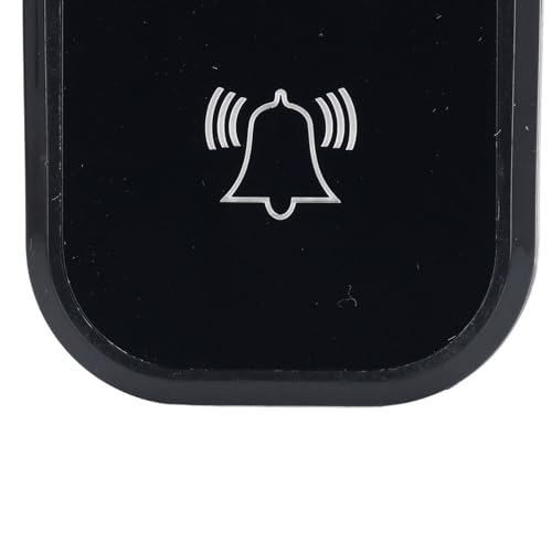 Campainha Sem Fio Com 4 Níveis de Ajuste de Volume, Campainha Com Flash LED, Exibição de Tempo de Te