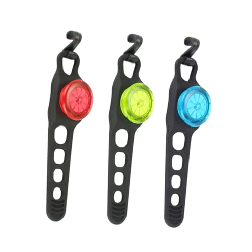 VICASKY 2Pcs Taillight for Bicycles High Visibility Night Warning Light Irradiation Range Strap Design for Thick Seat Tubes Blue Color