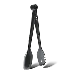 Kitchenly Salatbesteck-2024 3-in-1 Schwarz