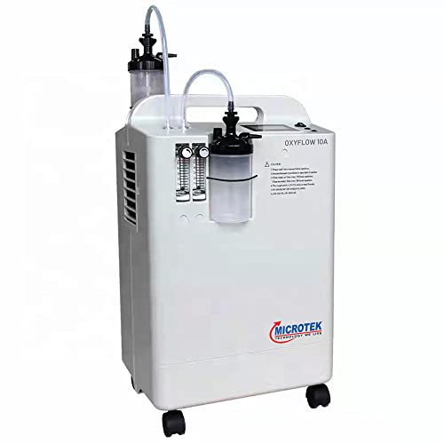 Image of Microtek OXYFLOW 10A Oxygen Concentrator Up to 95% Oxygen Purification for Home Use (10Ltr)
