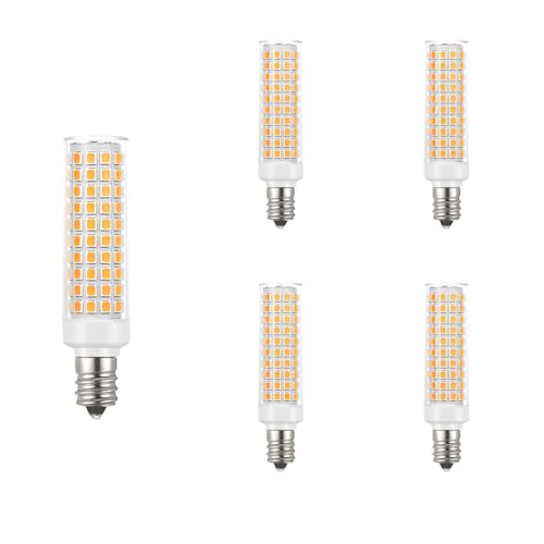 Lampadina LED per Cappa E14 12W (Equivalente a 100W Alogena),1200LM Caldo (3000K),AC 110-240V,Non Regolabile Attacco Edison Piccolo SES per Frigorifero/Cappa/Illuminazione Domestica,Confezione da 5