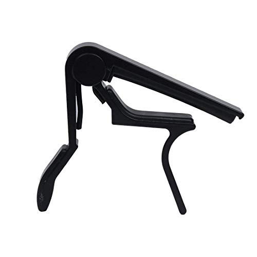 TuDu Déclencheur de Alliage à une seule main Capodastre pour guitare Changement rapide, Noir - Les Beatles, Paul McCartney, John Lennon, RIngo Starr, George Harrison TuDu Déclencheur de Alliage à une seule main Capodastre pour guitare Changement rapide, Noir – Image 6