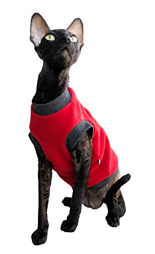 Kotomoda Cat's pullover Red Fleece (XS) - Image 2