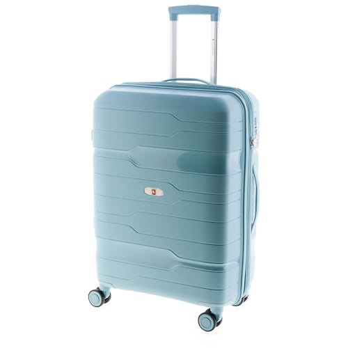 GLADIATOR Maleta Mediana 80 L expandible 4R,Super Resistente Polipropileno, Boxing GLADIATOR Maleta Mediana 80 L expandible 4R,Super Resistente Polipropileno, Boxing