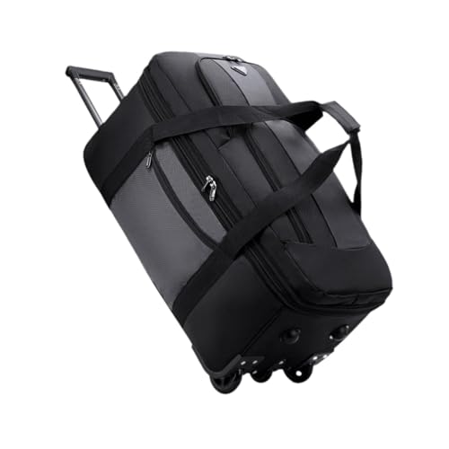 Wheeled Duffle Bag, Rolling Travel Bag for Business Trip, Picnic, Grey