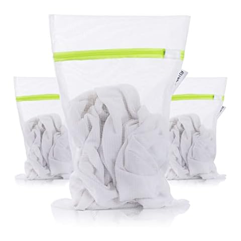 SANDWATCH Wäschetasche Wäschenetz Reißverschluß Wäschenetz Wäschesäcke für Waschmaschine Wash Bag für Kleidung und Schuhe 3 Stück 20x30cm Cover