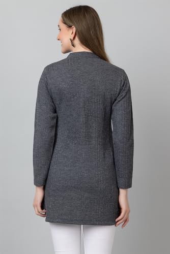 Image of HIFZAA Womens Woolen Long Cardigan Sweater for Women Winter wear for Ladies M to 4XL