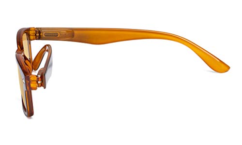 Image of CessBlu Amber Tinted Digital Blue Light Blocking Glasses for Men Women Reading Computer