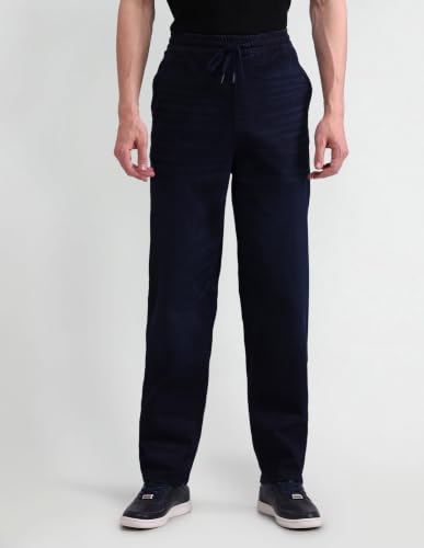 Image of U.S. POLO ASSN. Mens Dark Wash Jogger (UDJOGO0110 Blue 30)