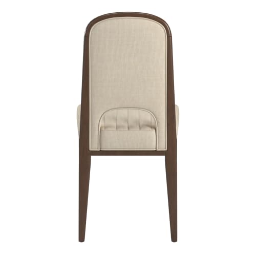 Inspire Q - Dining Chair Set of 2 - Transitional Design, Walnut Finish, Cream Fabric - Easy Assembly - Ideal for Dining Room, Kitchen (332WNC4-WF) by Inspire Q - Used condition - Image 8