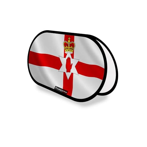 Drapeau Irlande du Nord Ovale en Polyester 70x120cm pour Support Publicitaire
