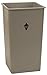 19 gal. Square Beige Trash Can