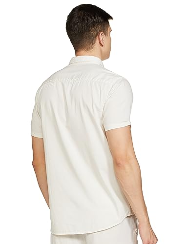 Image of Max Mens Cotton Solid Regular Fit Shirt