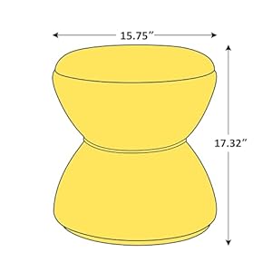 Multi functional boucle ottoman vanity stool chair sturdy rotating wooden footstool suitable for living room bedroom and entryway without installation swivel camel  urban country home decor