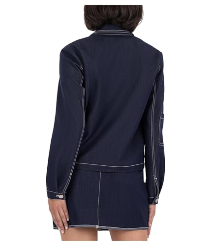 KUT from the Kloth Women's Jolene Jacket with Shirt Collar Big Patch Pocket2