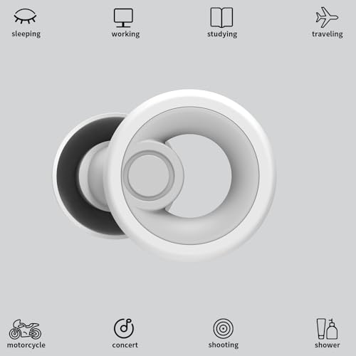 Image of Jayine Ear Plugs for Noise Cancelling Ear Protection EarPlugs for Sleep,Concerts,Work,Study,8 Size Eartips with Small Box,Perfect -30dB Silicone Earplugs for Noise Reduction